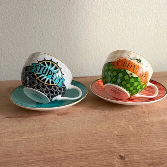 Fantastic Beasts And Where To Find Them Tea Cup Set Wizarding World NIB - Picture 3 of 6